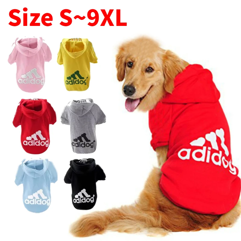 Dog Clothes Adidog Dog Hoodies Autumn Winter Warm Coat for Small Large Dogs Jacket Sweater Puppy French Bulldog Clothing