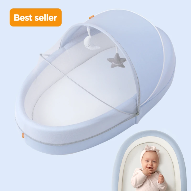 new-born-sleeping-big-newborn-organic-cotton-foldable-bed-crib-nesting-baby-play-mat-open-close-baby-nest-lounger
