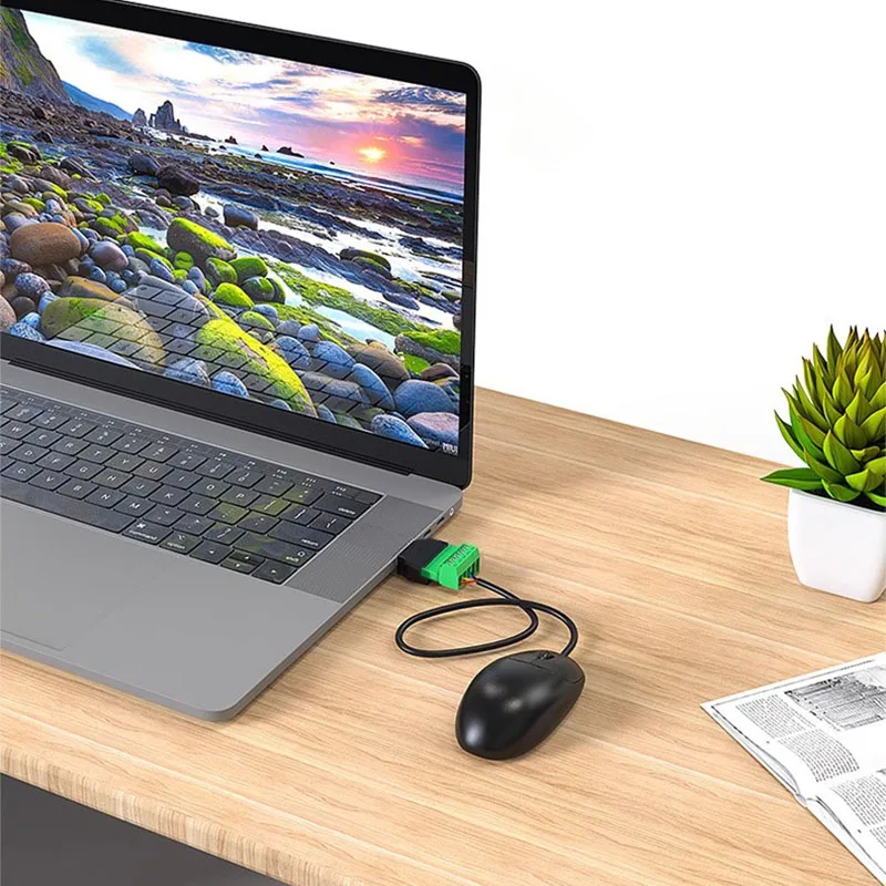 USB Screw Terminal Block Connector, USB 2.0 Type A Male To 5