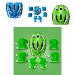 Durable Kids Safety Knee Pad Wear Resistant Heavy Duty Cycling Helmet Knee Elbow Pad Set  Cycling Palm Guards    Elbow Pads