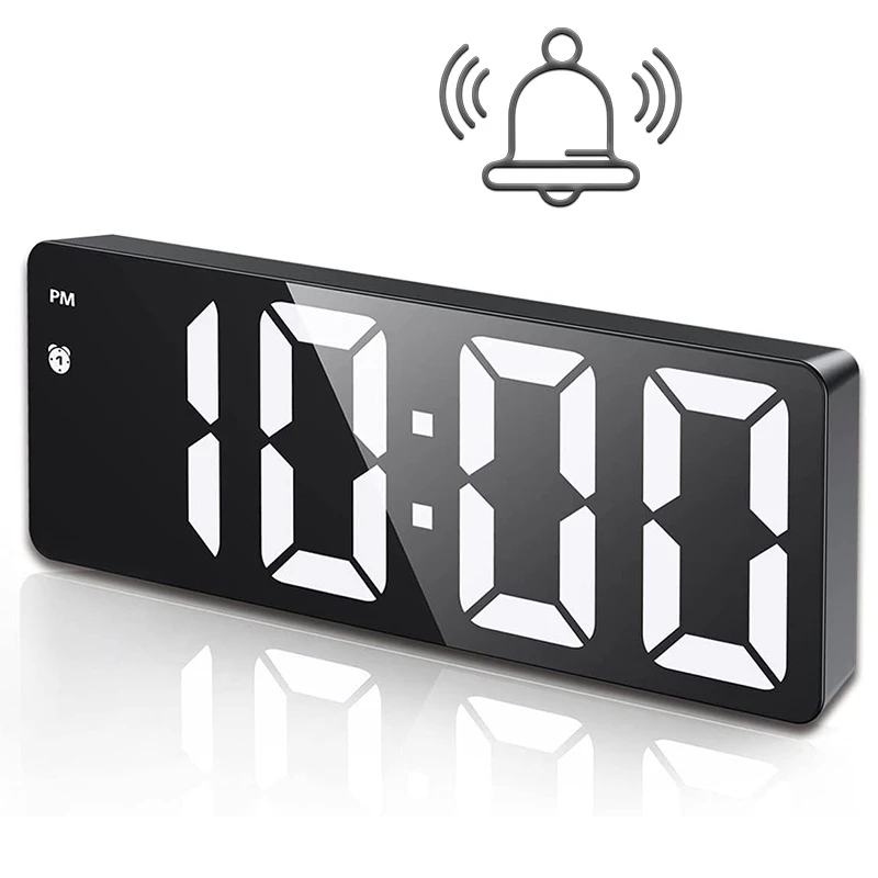 Led Alarm Clock Digital Alarm Clock With Snooze With Usb Charging Port