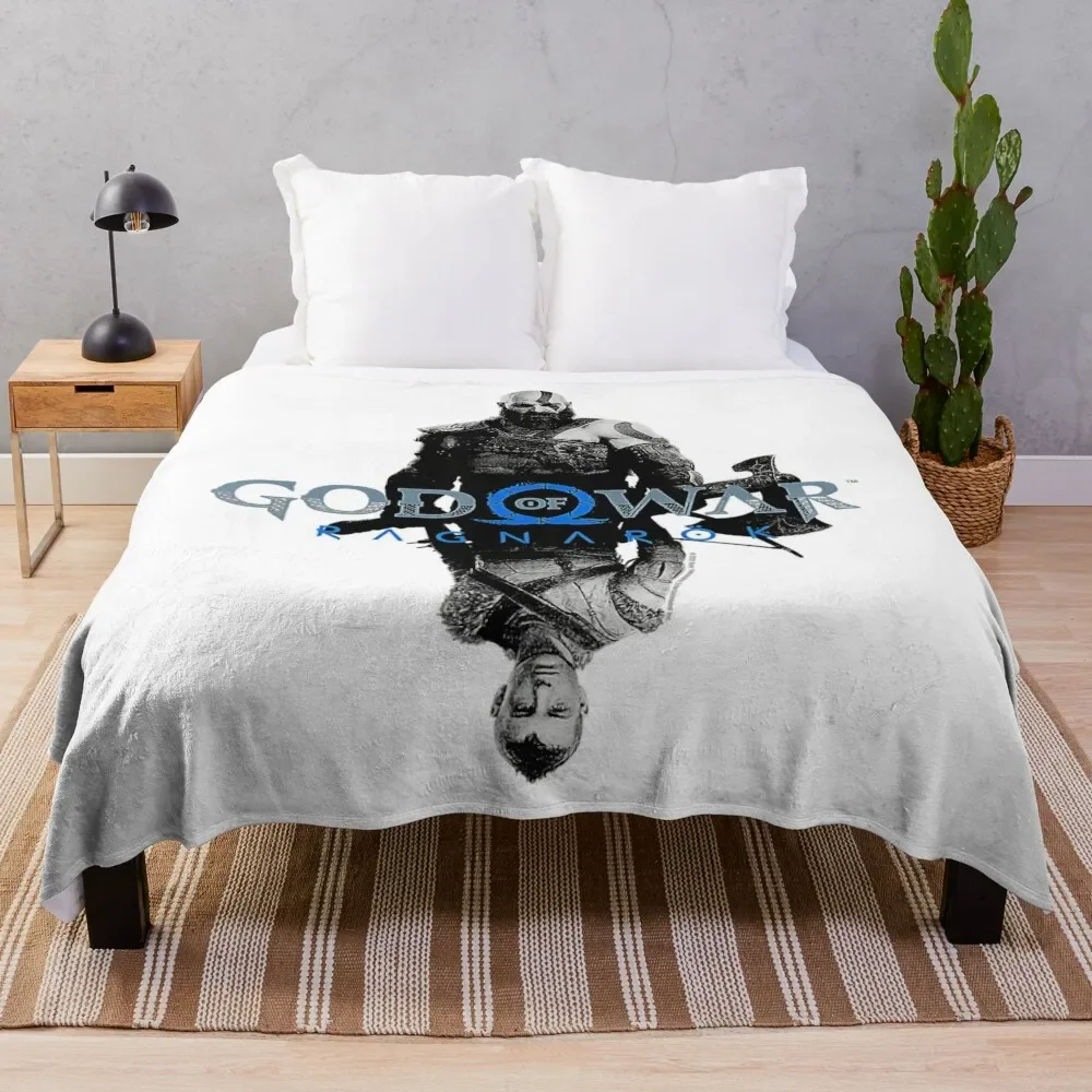 God Of War _ Ragnarok Kratos E Atreus Coperta Da Tiro Per Coperte Decorative Per Divani E Coperte