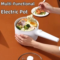 1.8L Multi-Functional Electric Pan, 600W 2 In 1 Instant Noodles Pot ,Non-Stick Kitchen Cooking Utensils Frying Household Cooker 1