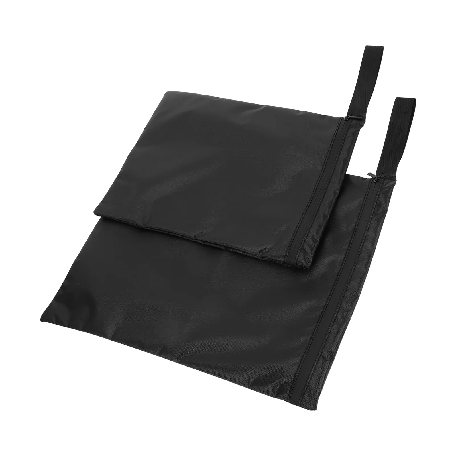 2Pcs 방수 습식 건식 가방 블랙 지퍼 파우치 해변 여행을위한 재사용 가능한 보관함 기저귀 방수 파우치 가방