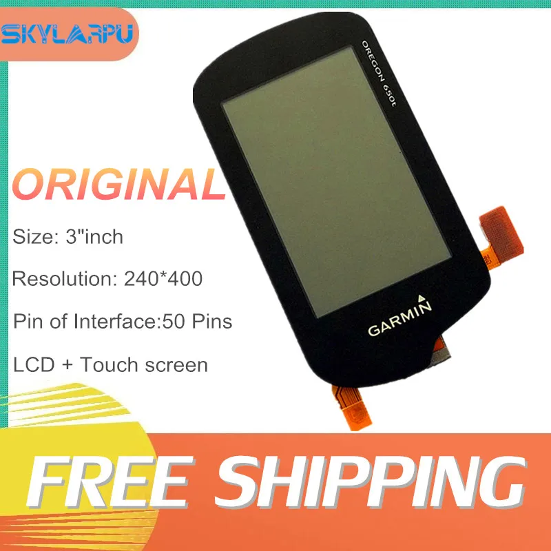 

Original Complete LCD Screen for GARMIN OREGON 650T, Handheld GPS Display, Touchscreen Digitizer Repair Replacement, 3 inch