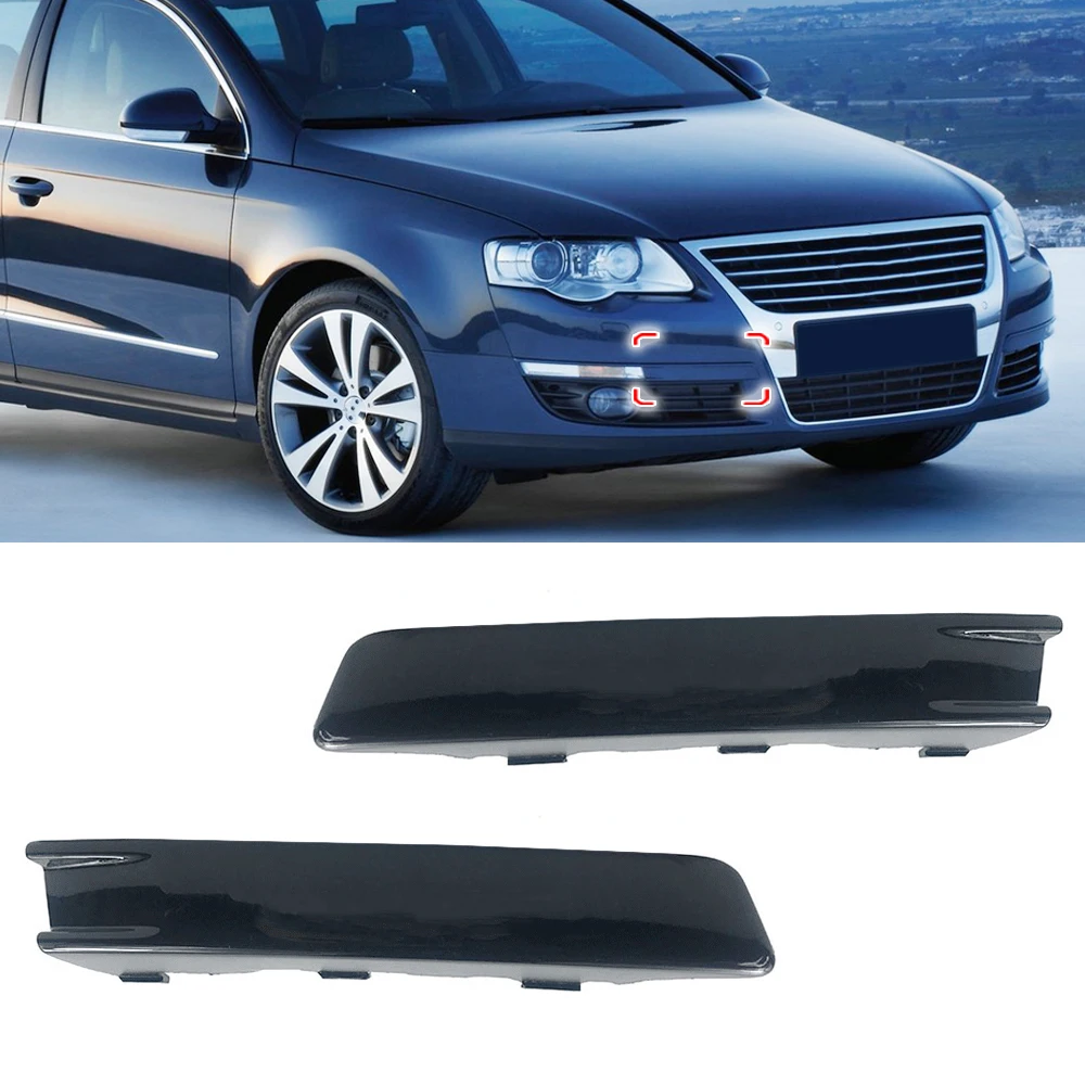Car Front Bumper Stripe Cover Daytime Running Light Trim For Volkswagen VW Passat B6 2007-2011 3CD807645 3CD807646 car exterior accessories