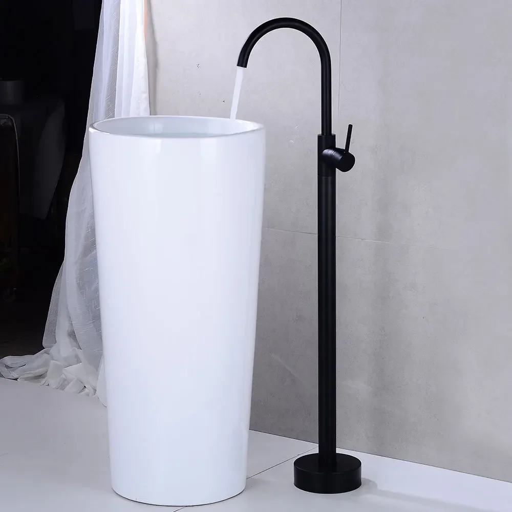 Description Picture 6 of itemBathroom Bathtub Faucet  Free Standing  Gold /Black/Antique/Chrome Mixer Taps Floor Mounted Bath