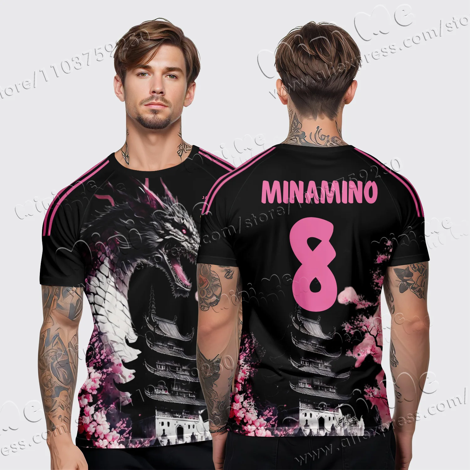 Summer new fashion trend Tsubasa-Men's 3D Quick Drying T-shirt, Comfortable and Breathable Sports T-shirt, New Men's Top