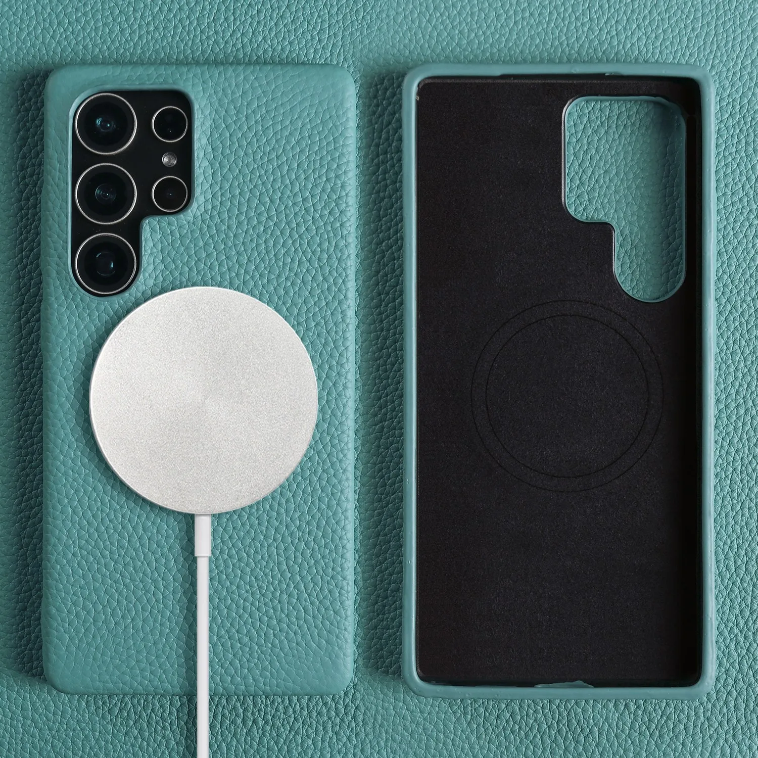 Premium Genuine Leather Magnetic Case