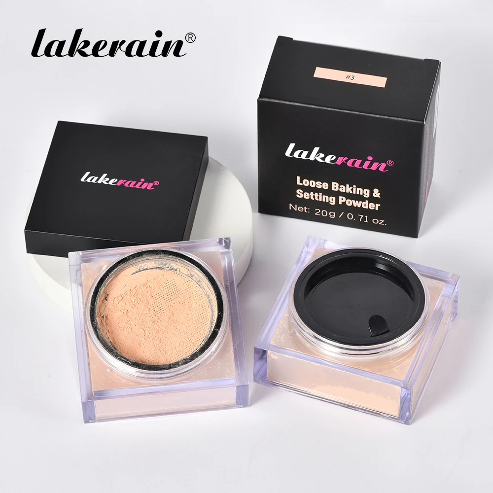Lakerain Delicate Setting Powder Lasting Without Shedding Makeup Control Oil Locking Moisture Create Zero Pore Base Makeup