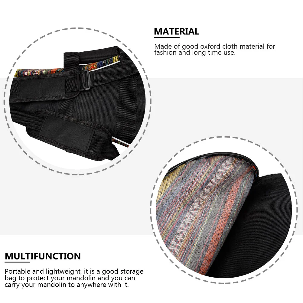 Mandolin Bag Case Storage Carrying Musical Style Gig Instrument Pack Holderpick Strap A Soft Hard Bags Portable
