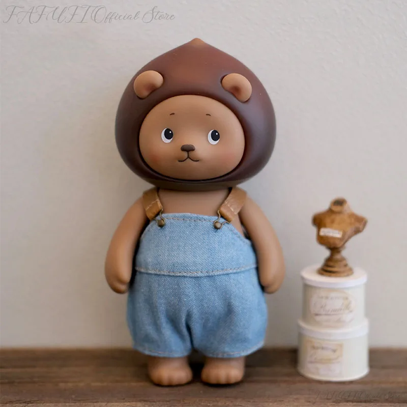 

Anime PlanetBear Cooky Overalls Series PVC Action Figure Ornaments 100% Original Genuine Collection Model Doll Toys Realshot
