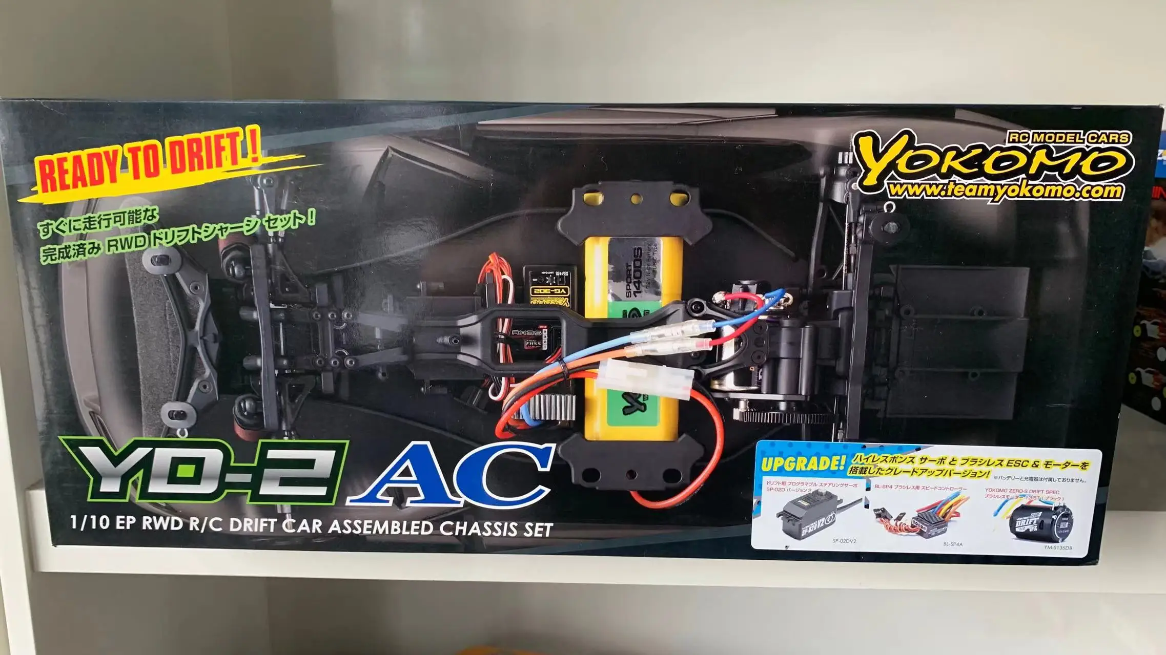 

Yokomo YD-2AC «Ready To Drift» 1/10 2WD RWD, бесщеточный сенсорный дрифтовый автомобильный комплект (90% встроенный), не содержит батарей