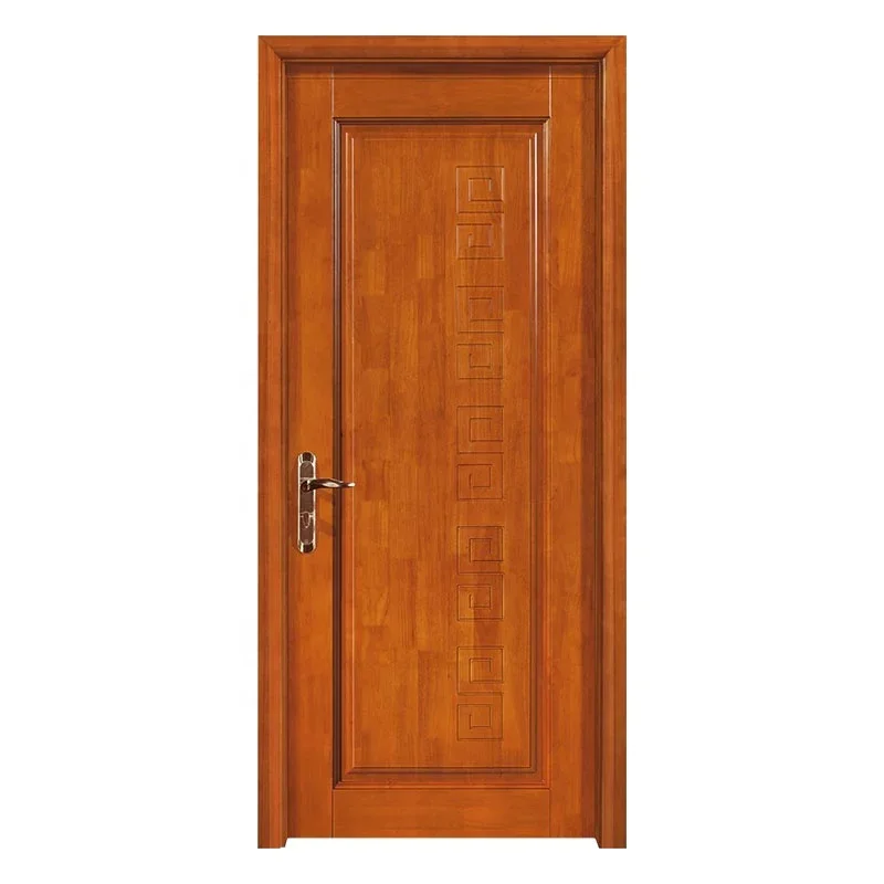 China Manufacture High Quality Modern Wood Door Designs Solid Wood Entrance Door 5