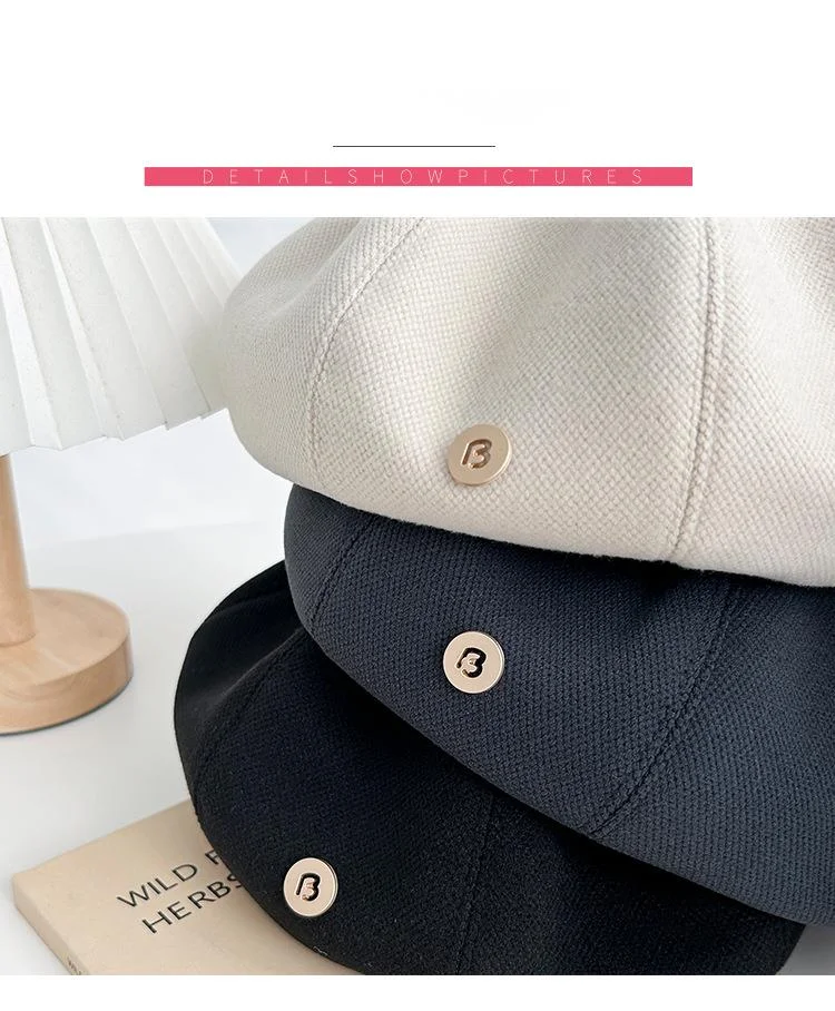 Classic Women's Beret Hat For Autumn And Spring Elegant Style_voghion.com