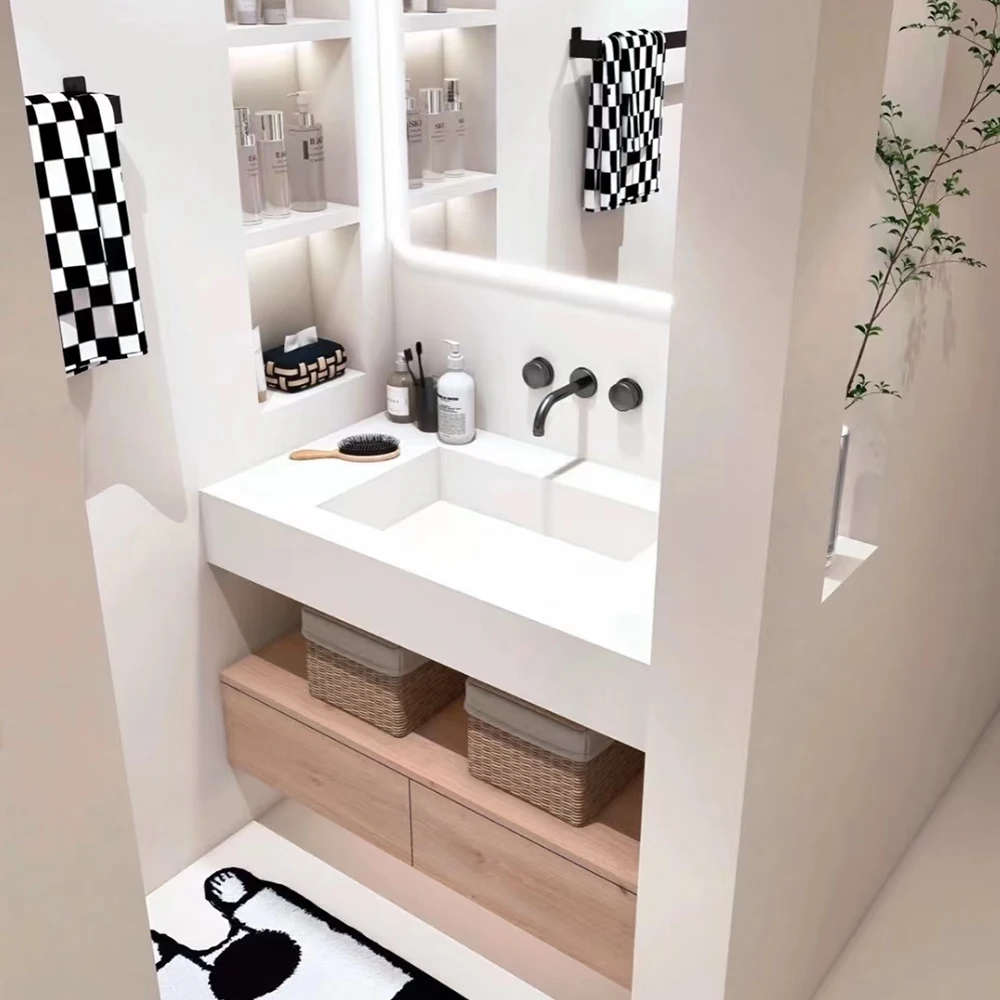 Modern Bathroom Cabinets Vanity Furniture Waterproof Plywood
