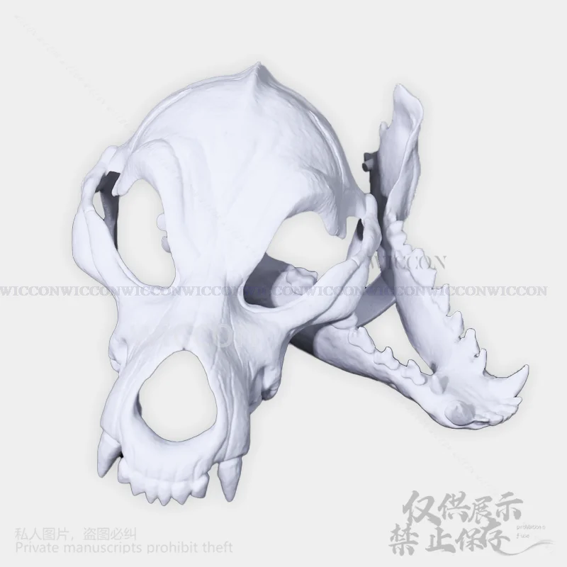 3D Print Head Fursuit Animal Furry Cosplay Dog Skull Kigurumi Props Polylactic Acid Mask Halloween Christmas Party Customized