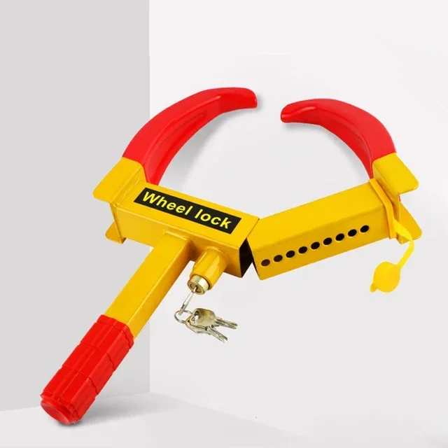 Car Truck Tire Lock Anti-Theft Lock Portable Heavy Duty Wheel Clamp Tire Claw Trailer Auto Universal fitment Car Accessorie