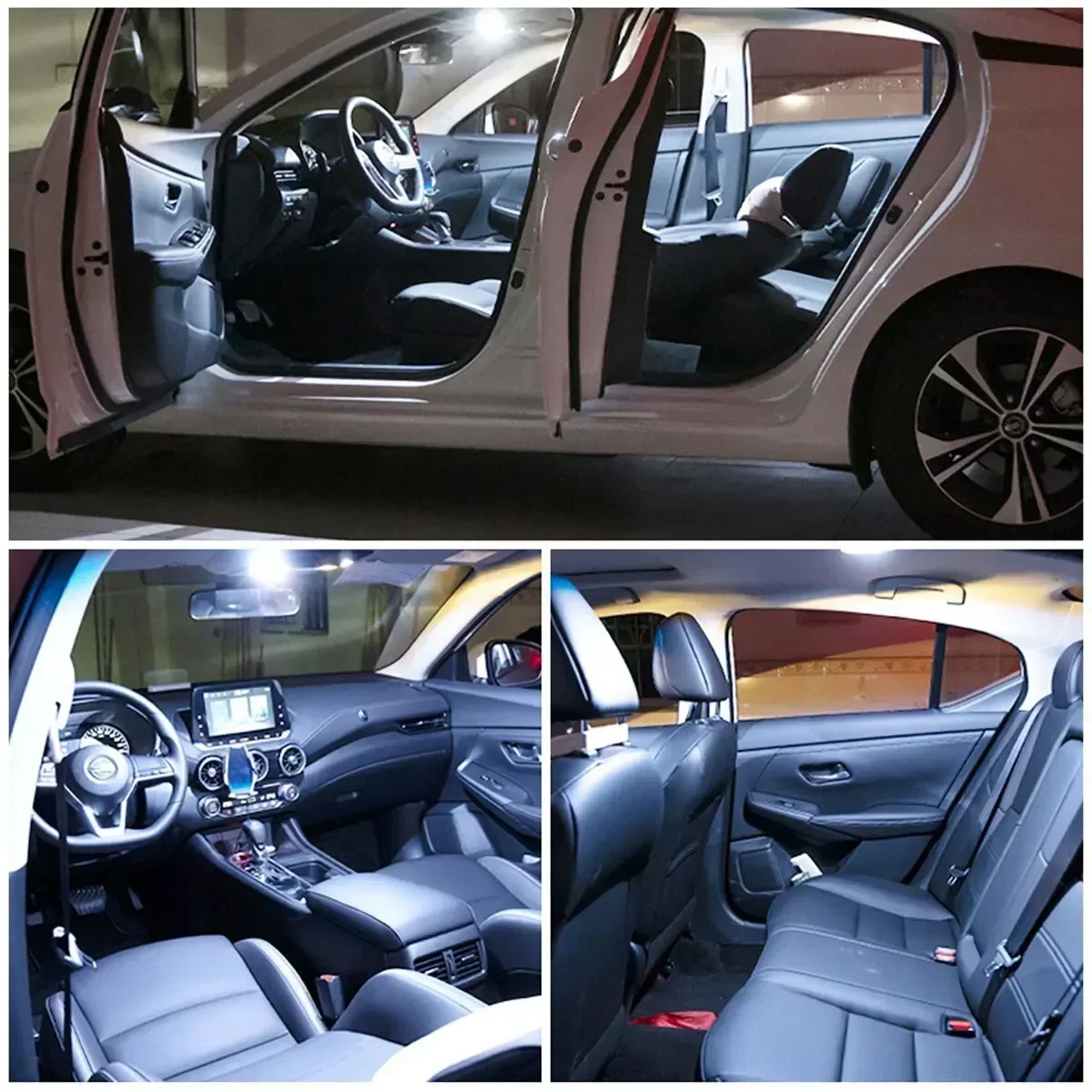 4 PCS Car Interior Accessories 18/24/48 SMD T10 4W 12V COB Car Interior Panel LED Lights Lamp Bulb Car Dome Light Car Panel