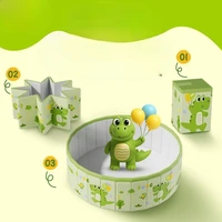 JIABINFU piscine Non gonflable, grande piscine circulaire intérieure et extérieure pour enfants, planche de Support à quatre côtés 5
