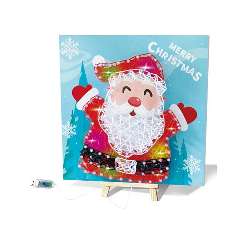 Creative DIY Santa Claus Plastic Paintings Christmas 3D Tempera Painting  Crystal Pendant Graffiti Toys Educational Kids Drawing with Rich Accessories  - China Kids Drawing and Drawing Toys price