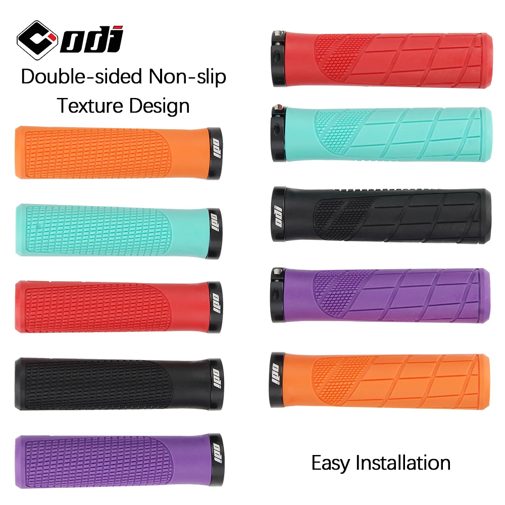 Rubber Lock-On Shockproof Non-Slip Handlebar Grips
