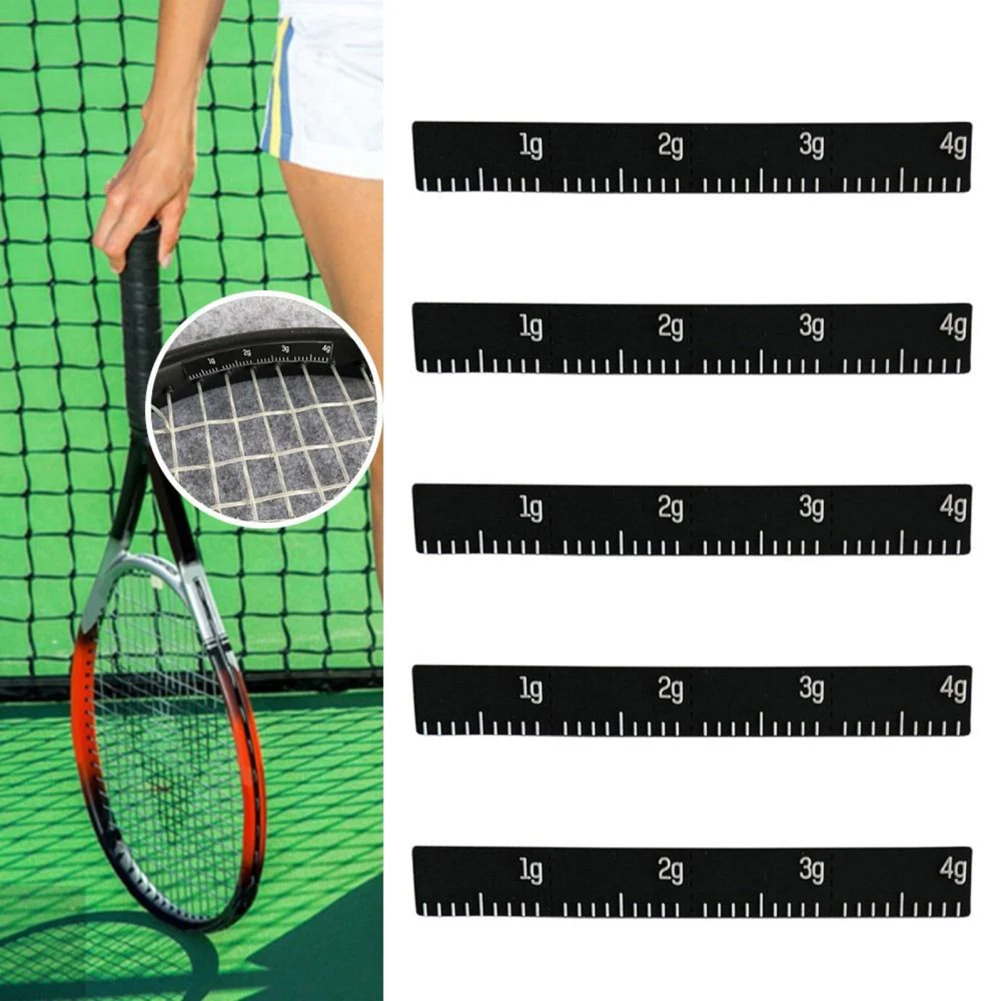 

4pcs Tennis Weighted Tape Silicone Pre-Measured Weighted Strips For Paddle Edge 4g Adhesive Strips For Pickleball Paddles