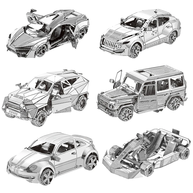 3D Metal Puzzle DIY Laser-Cut Jigsaw - Educational Toy and Desktop Decoration
