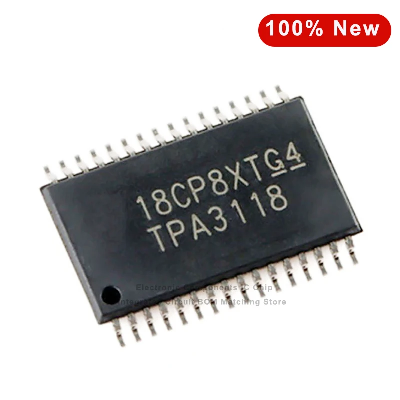 

10PCS/Lot TPA3118D2DAPR TPA3118 HTSSOP32 Audio Amplifiers 50W Stereo Class-D Audio Amp IC