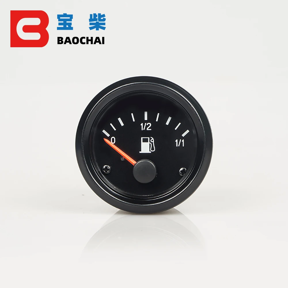 

52mm Fuel Level Gauge Car Meter White LED Light Black Rim Automotive Gauges 12V truck gauges car guage