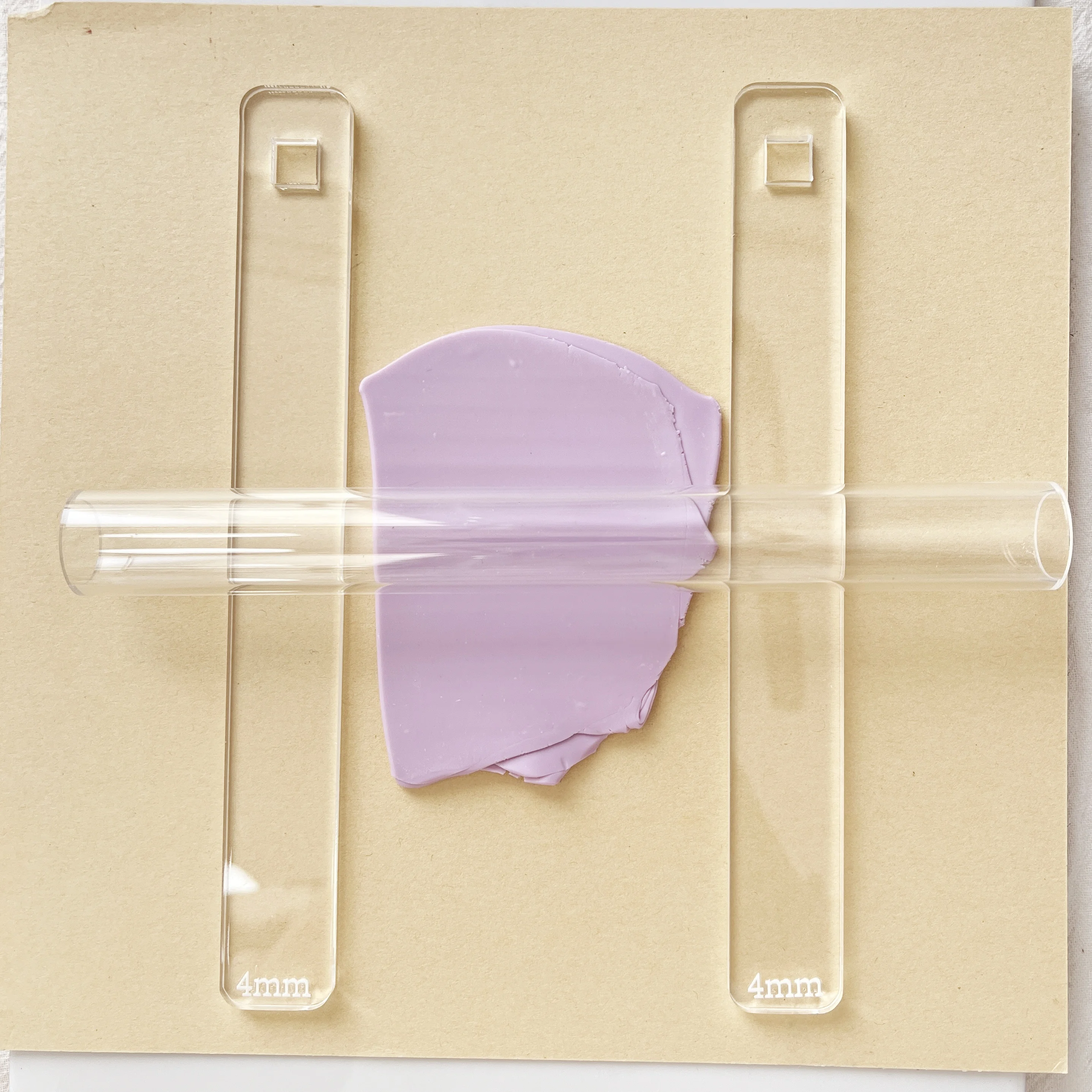 Acrylic Clay Guides 2pcs Premium Transparent Precise Durable DIY Tools for Pottery Ceramic Jewelry