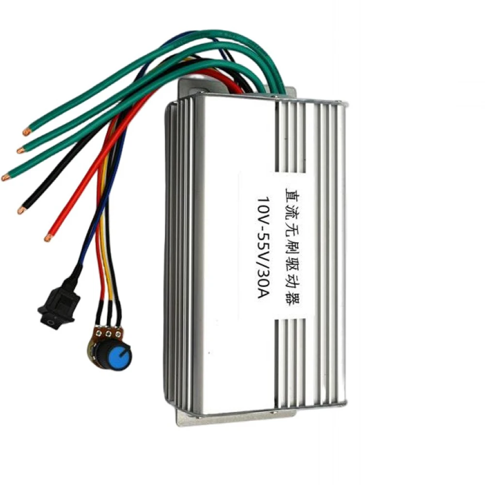 30A 1650W DC 브러시리스 모터 속도 조절기 스위치 드라이버 보드 모터 전기 조절기 DC 10V 24V 36V 48V 홀 없음