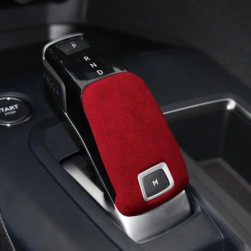 

For Peugeot 508 508 L 2008 4008 5008 Top Alcantara Wrap ABS Gear Shift Knob Cover Interior Car Gearbox Lever Protection Case