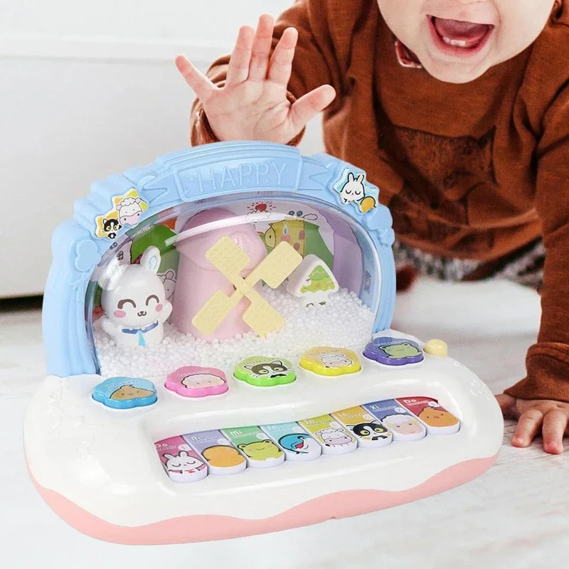 Baby Puzzle Music Piano Toy with Snowflake Led Light Children's Early Education Electronic Toys for Kids New Year Christmas Gift 5