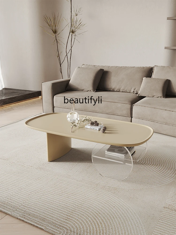 

zqModern Light Luxury Coffee Table Acrylic Simple Style Tea Table Coffee Table Furniture