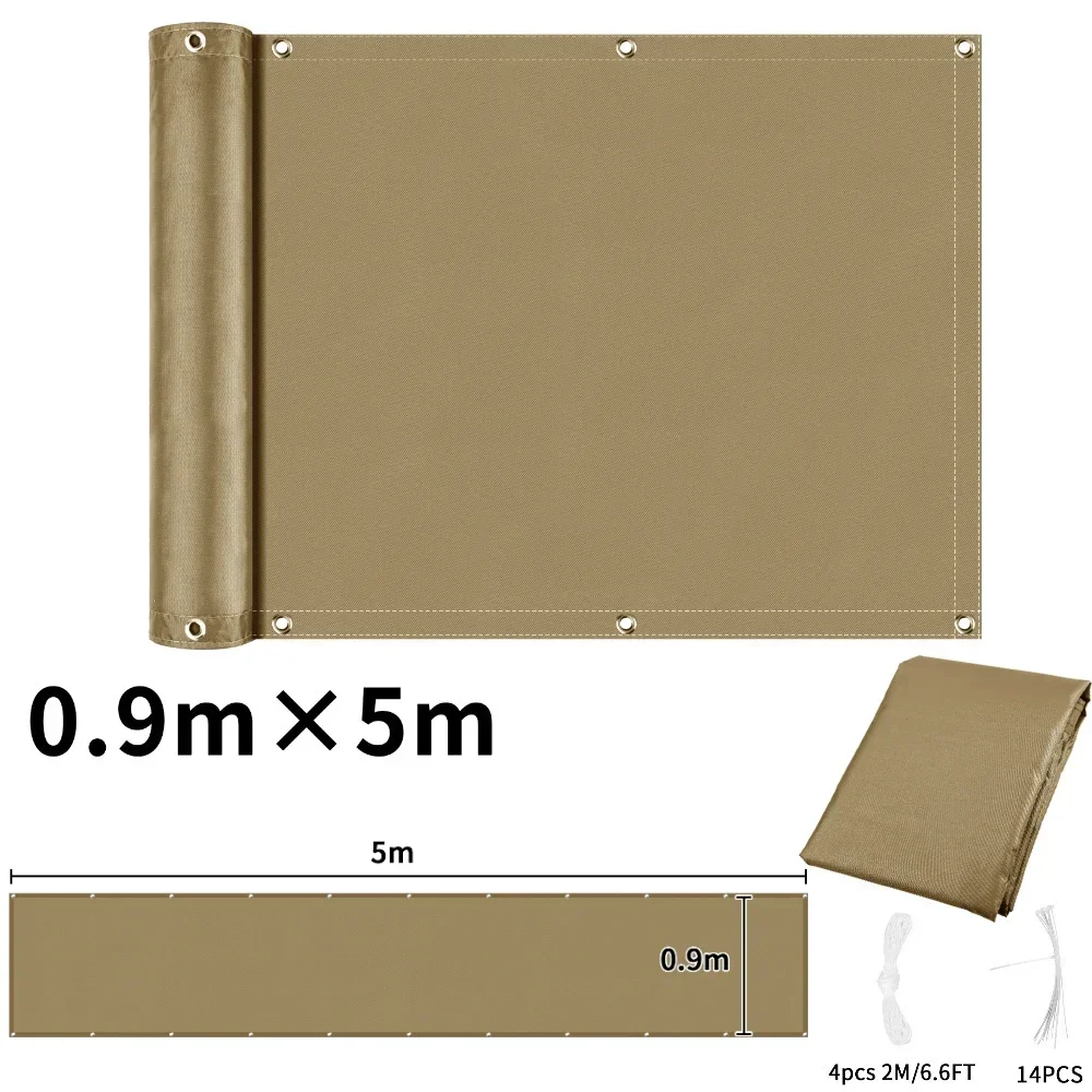 Waterproof Balcony Privacy Screen with UV Protection
