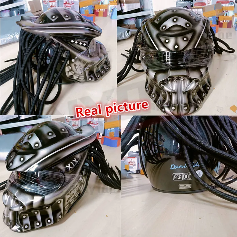 パーソナライズされたフルカバーカーボンファイバーのヘルメット
