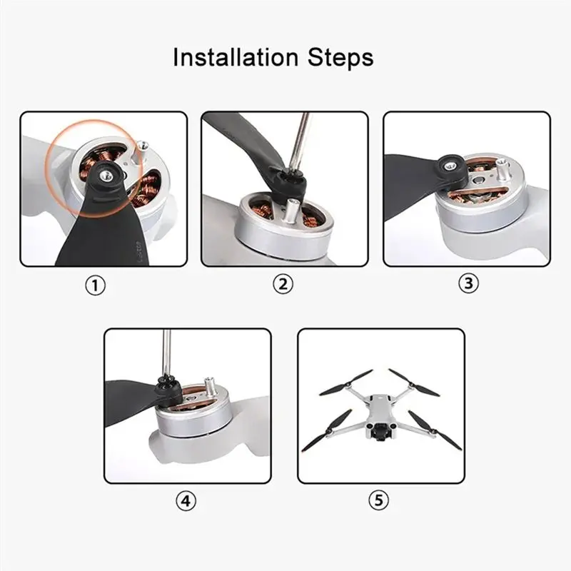 DJI 미니 4 프로 드론용 8Pcs 프로펠러 프로프 블레이드 교체 미니 4 프로-A31R용 경량 윙 팬 부품