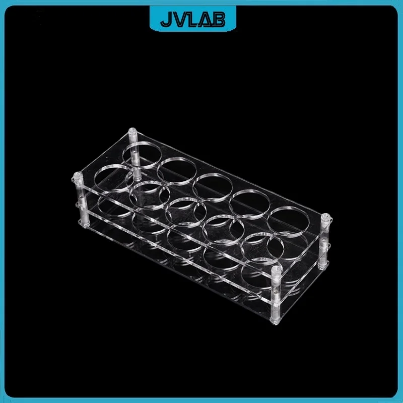 Plexiglass Rack For Centrifuge Tube 120ml Plexiglass Stand Place 10 Tubes Transparent Test Tube Holder Diameter 45mm