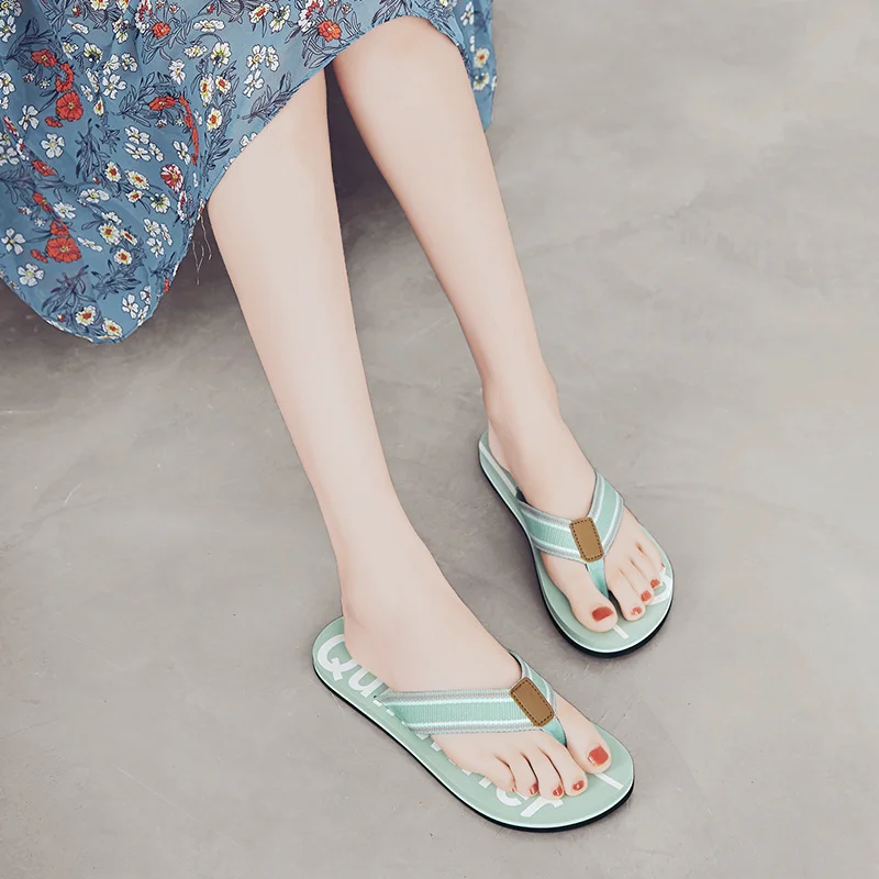 Kvinnor Flip Flops Soft Foam Sliders Halkfria sommartofflor Slip Comfy Tofflor för inomhus utomhus_voghion.com