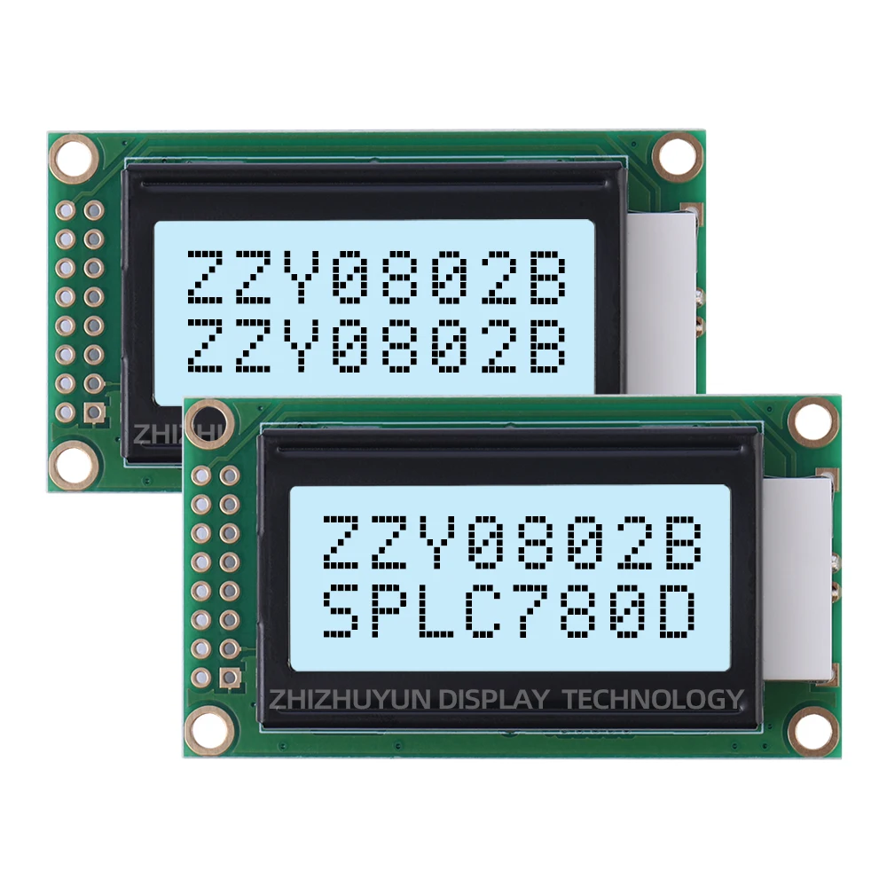 0802B 16Pin Character Dot Matrix Screen Orange Light LCD8X2 Character LCD Screen LCD Display Module