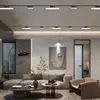 Surface Mount 6MM Ultra Thin Magnetic Track Light White Black Modern Linear Spotlight for Living Room Home Magnet Track Lamps 5