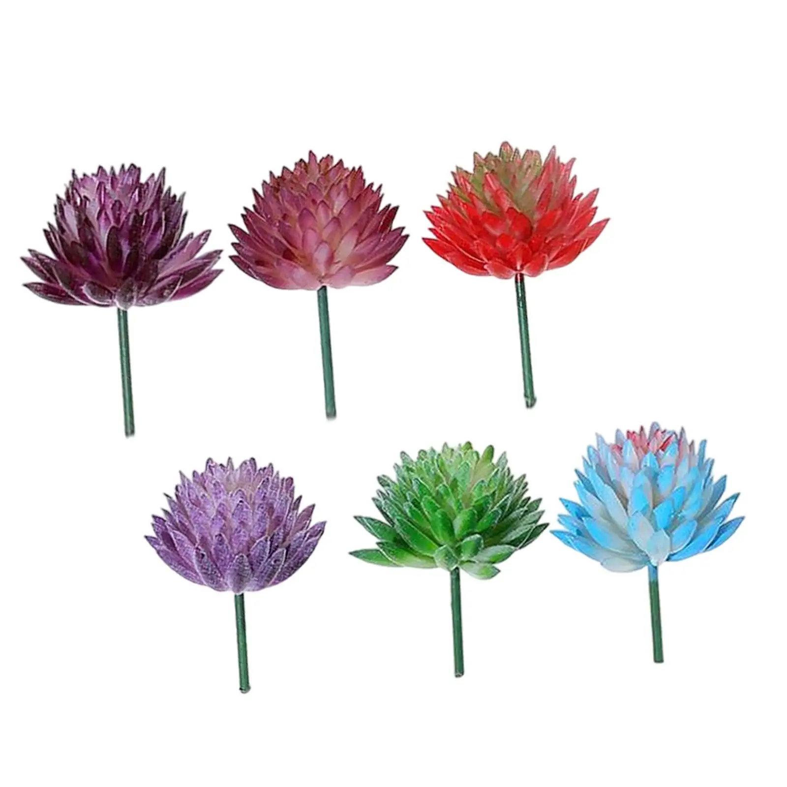 Artificial Plants Compact ,Premium ,Fake Plants Unpotted for Garden Arrangement Wedding Decor Lotus Landscape Decorative Wall