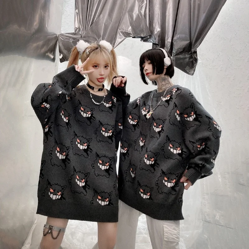 Sweater Men Harajuku Gengar | Pokemon Clothes Women | Harajuku Pokemon  Sweater - Pokemon - Aliexpress