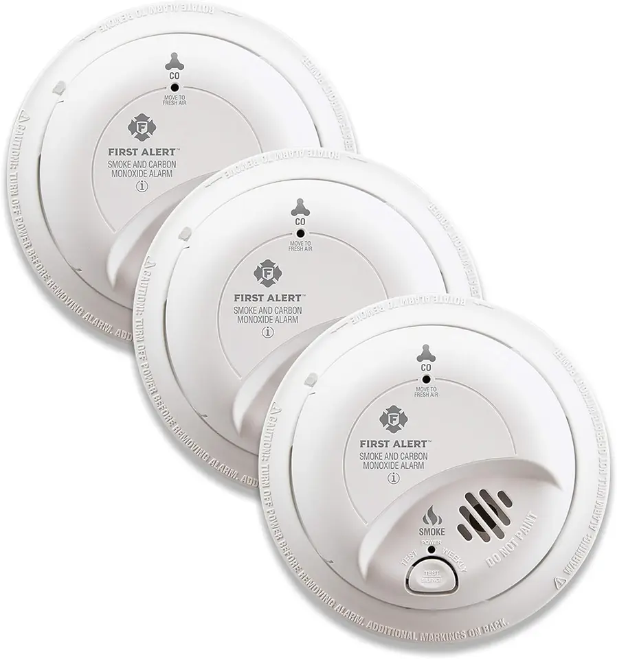 Hardwired Smoke and Carbon Monoxide Detector 3 Pack