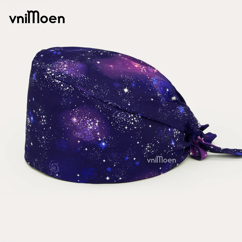 Doctor operating room nursing head cap lab scrub pet shop surgicals hat women's operating room hat Medical medical scrub hats