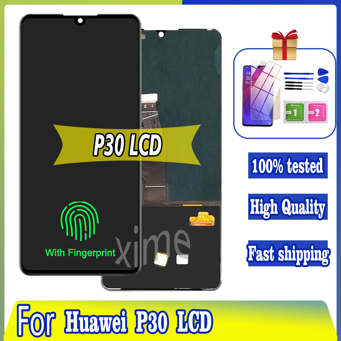 100% Testato Amoled Originale Per Huawei P30 Lcd Ele-L29 Ele-L09 Ele-Al00 Display Touch Screen Parti Di Riparazione Assemblaggio Di Ricambio