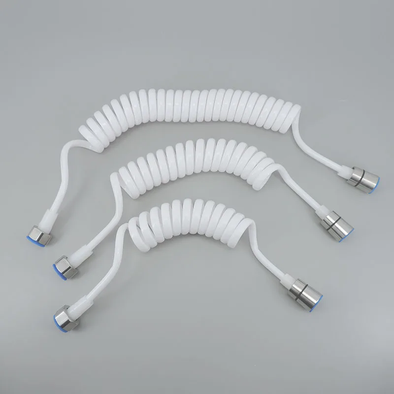 Shower Hose 1.5/2/3m Flexible Spring Shower Head Soft Hose Tube Plastic Water wc Toilet Sprayer Telephone Line Bathroom