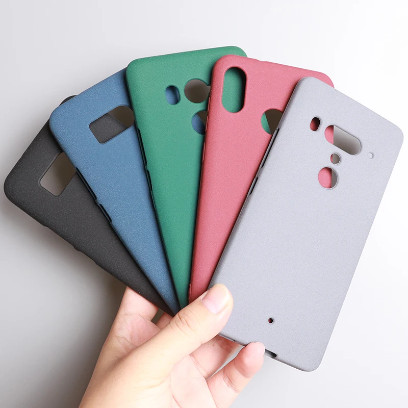 Custodia morbida in silicone sottile con cover posteriore in arenaria per HTC U12 Plus, U12 Life, U11 Plus Custodia opaca anti-impronte  202192403