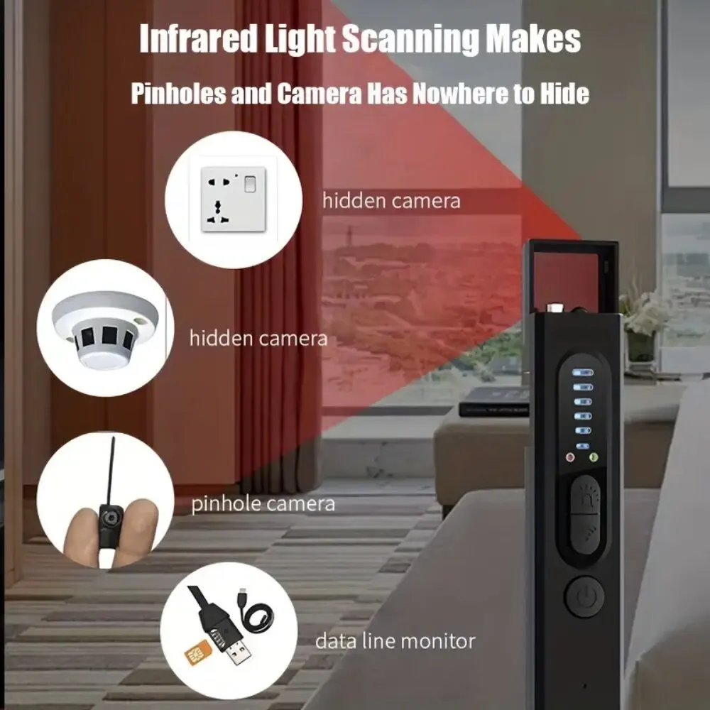 Gps Tracker Detector Multifunctional Hotel Infrared Anti-Positioning Anti-Eavesdropping Tracking Scanning Camera Detector gps tracker detector